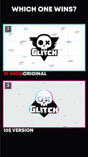 Which Animaiton Logo wins? 10 000$ vs 10$ #logo #comparison