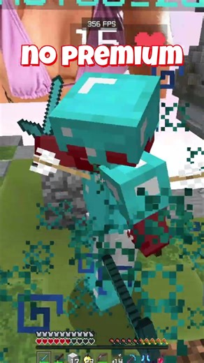 MINECRAFT PREMIUM VS NO PREMIUM 😈 #minecraft #minecraftshorts #shorts