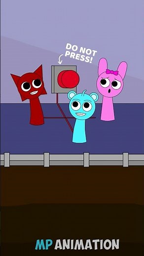 POV Don't press the red challenge button | Sprunki Animation #sprunki