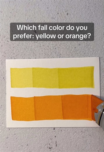 Fall Color Preferences: Yellow vs Orange