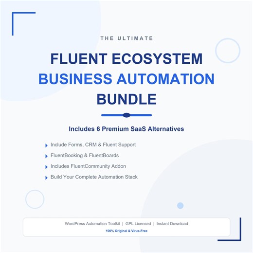 Fluent Ecosystem Bundle | Fluent Forms Pro, Fluentcrm, Fluent Booking | Wordpress Business Automation Plugins - Etsy