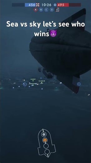 Destroyer vs C-class airship😈 #battlefield #gaming #battlefield1