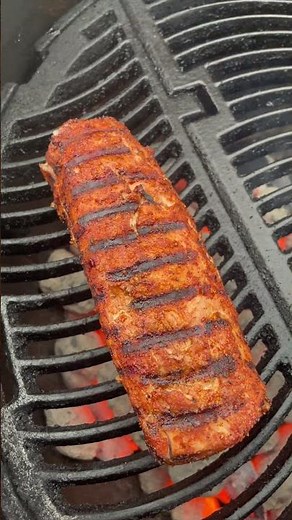 Charcoal grilled pork tenderloin #BBQ #Charcoal #PorkTenderloin #Meat #Grilling