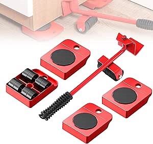 Furniture Movers with Wheels,Furniture Movers with Wheels with 4 Wheels,330Lbs Capacity Furniture Lifters,360° Rotation Furniture Lift Mover Tool Set