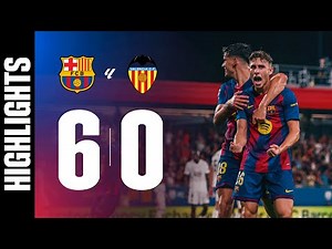 FC BARCELONA 6 vs 0 VALENCIA | LALIGA 2025/26 MD04 🔵🔴