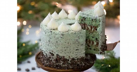 Mint Chocolate Chip Cake