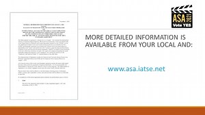 Watch the video to learn about the IATSE Area Standards Agreement and find out what it means for you. To learn more, visit asa.iatse.net | IATSE