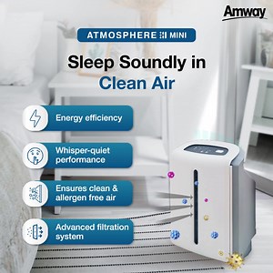 Unwind in clean air for a night of quality sleep! 💤 With its versatile design and powerful purification capabilities, Atmosphere Mini ensures a comfortable and peaceful sleeping environment for you and your family. Make dreams a reality with clean air. Visit https://bit.ly/3U2MnB7 #Amway #AmwayMY #AirPurifier #QualityAir #QualityLiving | Amway Malaysia