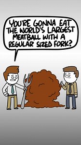 The world's LARGEST meatball. #comedy #animation #meatballs | Channelate