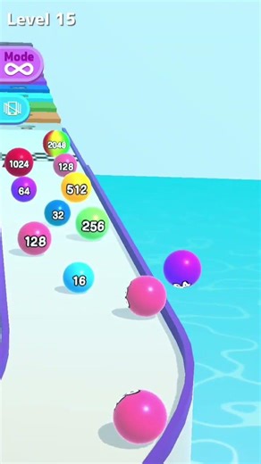 Ball Run 2048 Level 15 Gameplay Walkthrough (Android/iOS) #shorts