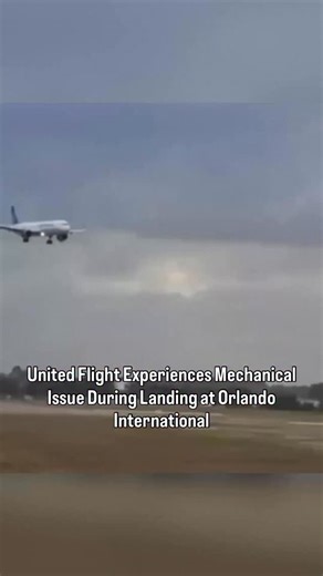 A United Airlines flight encountered an unexpected mechanical issue while landing at Orlando International Airport on Sunday afternoon, causing the aircraft to come to rest on the runway and briefly disrupt operations at the busy Florida travel hub. United Flight 2323, which had departed Chicago O’Hare earlier in the morning, was carrying about 200 passengers and six crew members when the issue occurred. Officials say no injuries have been reported, and passengers were safely transported to the 
