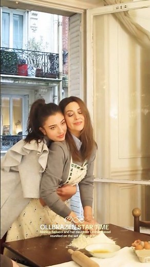 Monica Bellucci and her daughter Leonie Cassel reunited on the set of Vog in Italy. #MonicaBellucci