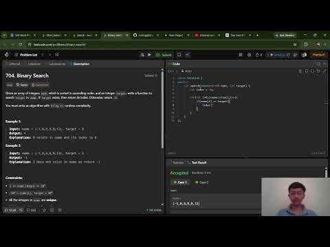 🚀 LeetCode – Binary Search | Easy Problem Explained in C++