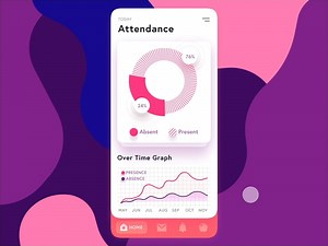 Attendance Dashboard Report - Mobile Interaction Design