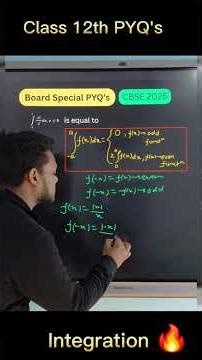 Integration🔥|CBSE Class 12| MCQ's|PYQ's| #cbse #maths #yt #ytshorts #ytviral #boardexam #class12th