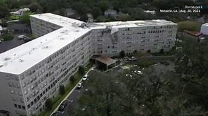VIDEO ELEMENT: Drone footage shows condo damage suffered from Hurricane Ida in Metairie, La.