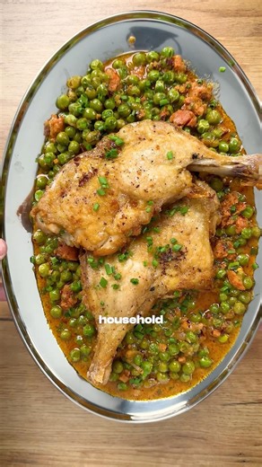 Chicken and Peas 🫛 #easyrecipe #chicken #peas #chickenandpeas