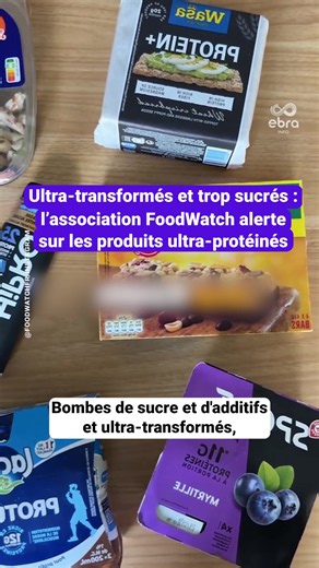 L'association Foodwatch alerte sur la mauvaise composition des produits ultra-protéinés, vendus en supermarché. Selon l'ONG, derrière le marketing, se cachent souvent des aliments ultra-transformés, trop sucrés et trop gras. #ebrainfo #sinformersurtiktok #foodwatch #proteines #ultratransformes