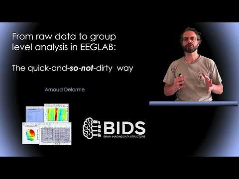 From raw data to group level analysis in EEGLAB