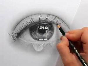 4.9K views · 159 reactions | How to draw, shade a realistic eye with teardrop - step by step: Drawing is simple. #Share this amazing sketch. Colors of India Credit: EmmyKalia | Colors of India | Facebook