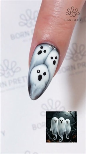 Halloween Ghost Nail Art | BORN PRETTY