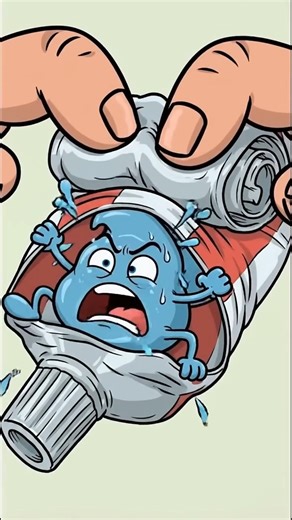 My Earbuds are Wrestling & My Toothpaste is a Survivor 🎧🦷 #shorts #animation #funny #memes