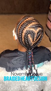 Braid heart design❤️❤️ From ig@novemberlov3 | Ula hair