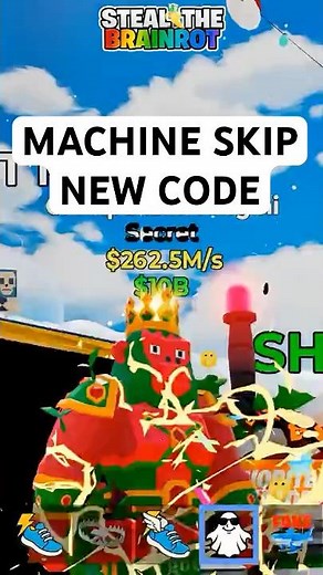 Brainrot MACHINE SKIP CODE 🔥 Fortnite Steal The Brainrot 😎