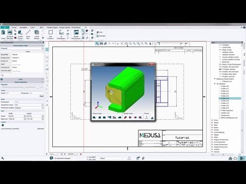 MEDUSA4 - Creating a 3D Model from a 2D Drawing