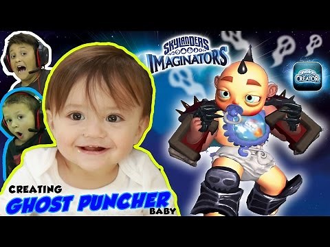 SHAWN'S A CARTOON BABY BOSS GHOST PUNCHING WRESTLER 3D PRINTED TOY!?! (SKYLANDERS IMAGINATORS App)