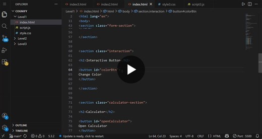 #webdevelopment #frontenddeveloper #html #css #javascript #internship #projects #responsivedesign #codingjourney #cognifyz #cognifyztechnologies | Vikash kr. Pandey