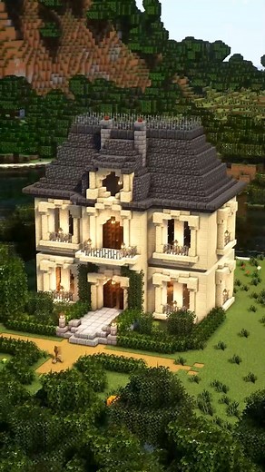 Frimousso on Instagram: "Minecraft French House 🥖🇫🇷 #minecraft #minecrafttutorial #minecraftbuilding"