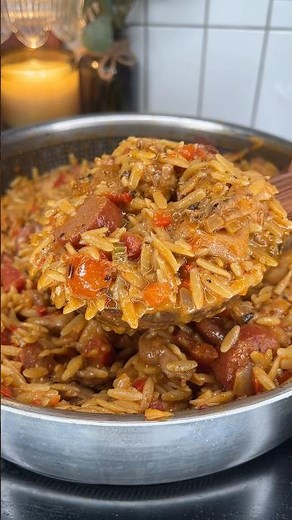 Creamy Jambalaya Orzo | Easy One-Pan Dinner