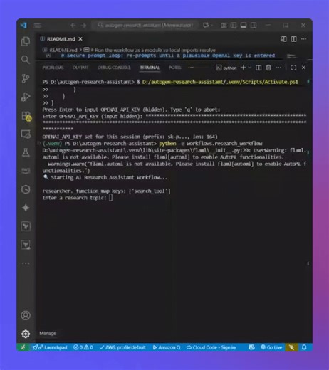 Built AI Research Assistant with AutoGen and OpenAI GPT-4 | Jason Guillory posted on the topic | LinkedIn