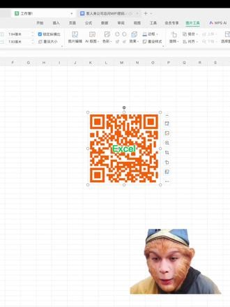 WPS 制作 WiFi 二维码，办公神器 #excel #wps #office办公技巧 #办公技巧 #干货分享