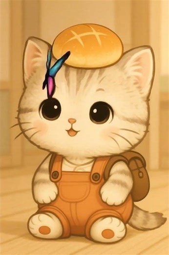 Chibi Cat Chases Butterfly 🦋 | Cute Animation