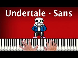 Undertale - Sans - PIANO TUTORIAL