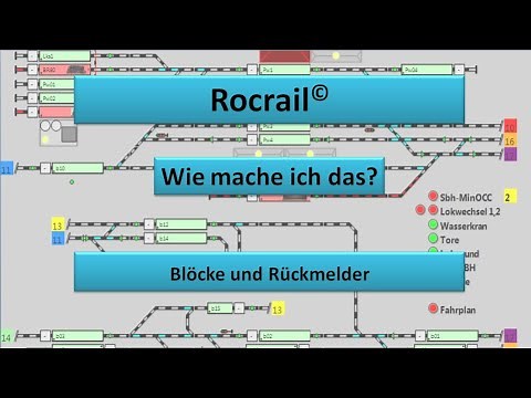Rocrail: Blöcke und Rückmelder
