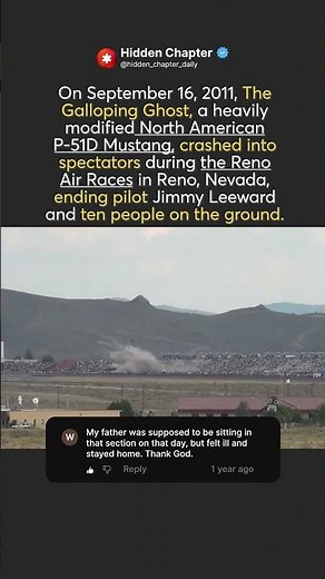 💥 2011 Reno Air Races: The Galloping Ghost's Tragic High-Speed Crash ✈️