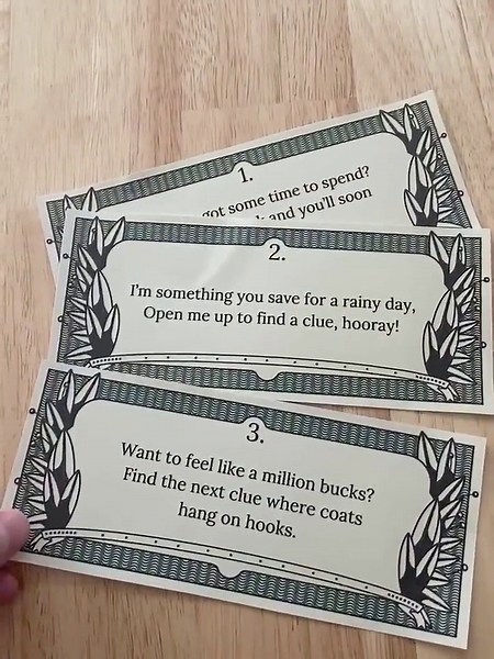 Money Scavenger Hunt Clues, Printable Birthday or Christmas Money Treasure Hunt, Fun Way to Gift Cash or Gift Card, Instant Download - Etsy