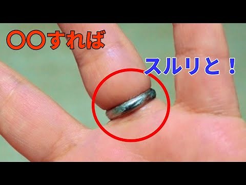 How to remove a ring when it won't come off! Use a thread...