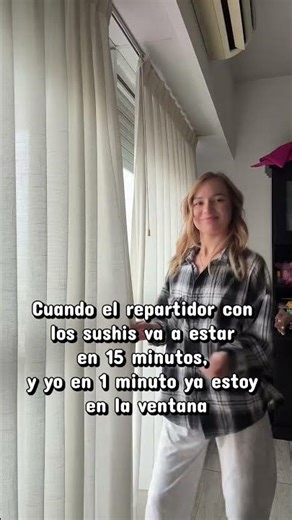 Cuando el repartidor con los sushis va a estar en 15 minutos