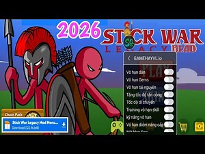 STICK WAR LEGACY MOD MENU 🔥 NEW UPDATE 2026 | Unlimited Gems, All Units & Secret Bosses!