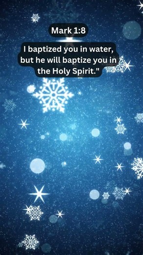 Jesus Saves | Mark 1:8 Daily Bible Verse