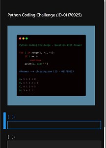 6.9K views · 80 reactions | Python Coding Challenge (ID-01170925)#pythoncoding #pythonchallenge #python3 #numpy #programming #pythonforbeginners | Python Coding | Facebook