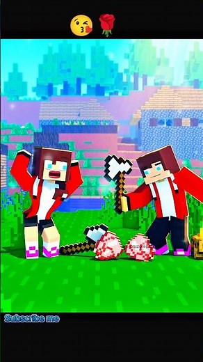 Noob JJ-Girl plays Minecraft (Animation Meme) #cartoon #shorts