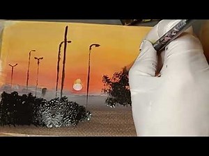 SUNRISE ACRYLIC PAINTING | Full Process | gene Art