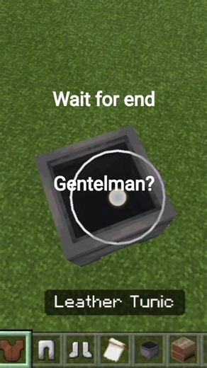 How to make gentelman look in minecraft