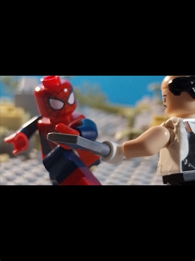 Spiderman Fights Criminals: Lego Stop Motion Animation