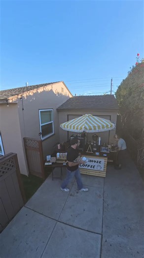 Little House Coffee - 2/27/26 setup. #coffeecartbusiness #coffeepopup #sandiegocoffeeshop